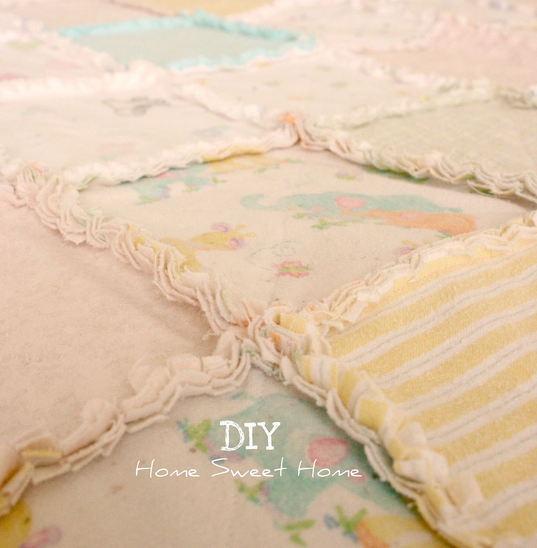 DIY Home Sweet Home DIY Large Keepsake Blanket From Baby Blankets